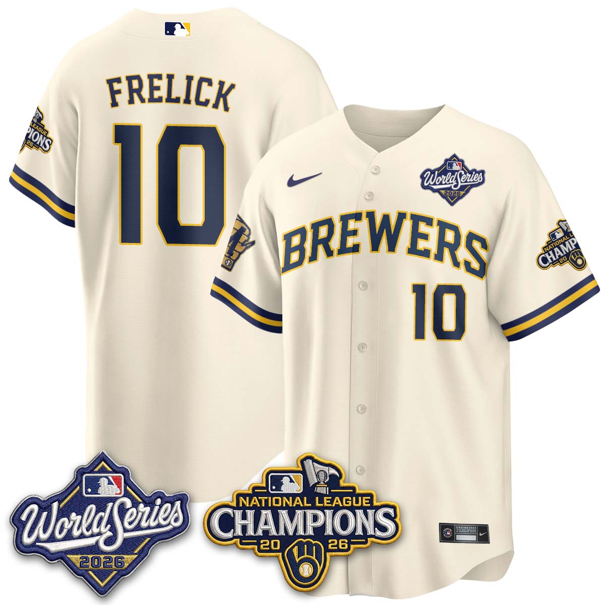 MIL W.S 26 & 2026 NL Champions Navy Jersey - Stitched