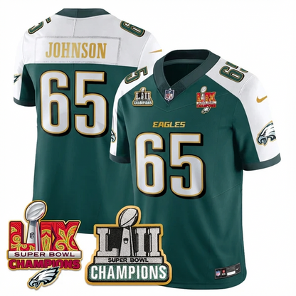 PHI LII-LIX Super Bowl Champions Vapor Limited Gold Jersey - All Stitched