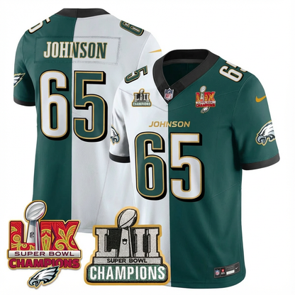 PHI LII-LIX Super Bowl Champions Vapor Limited Gold Jersey - All Stitched