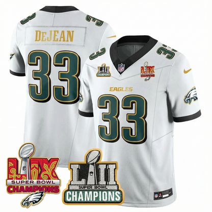 PHI LII-LIX Super Bowl Champions Vapor Limited Gold Jersey - All Stitched