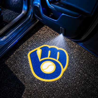 TeamBeam™  Brewers Car Door Projector Lights