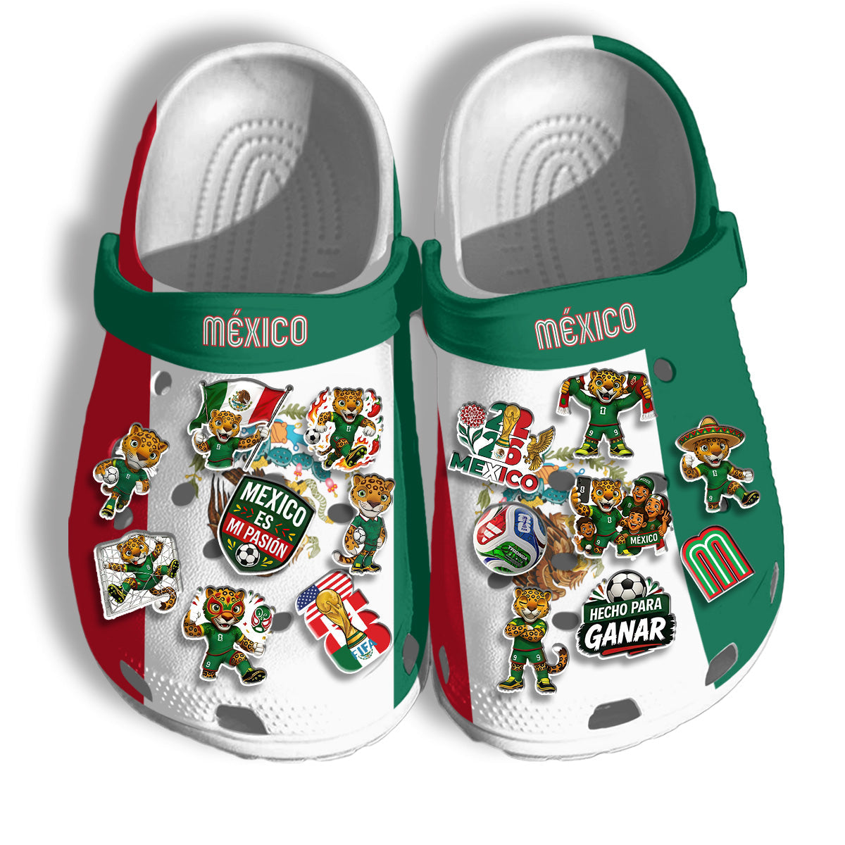 Mexico Clogs WC2026 Flag - Charms Gift Set