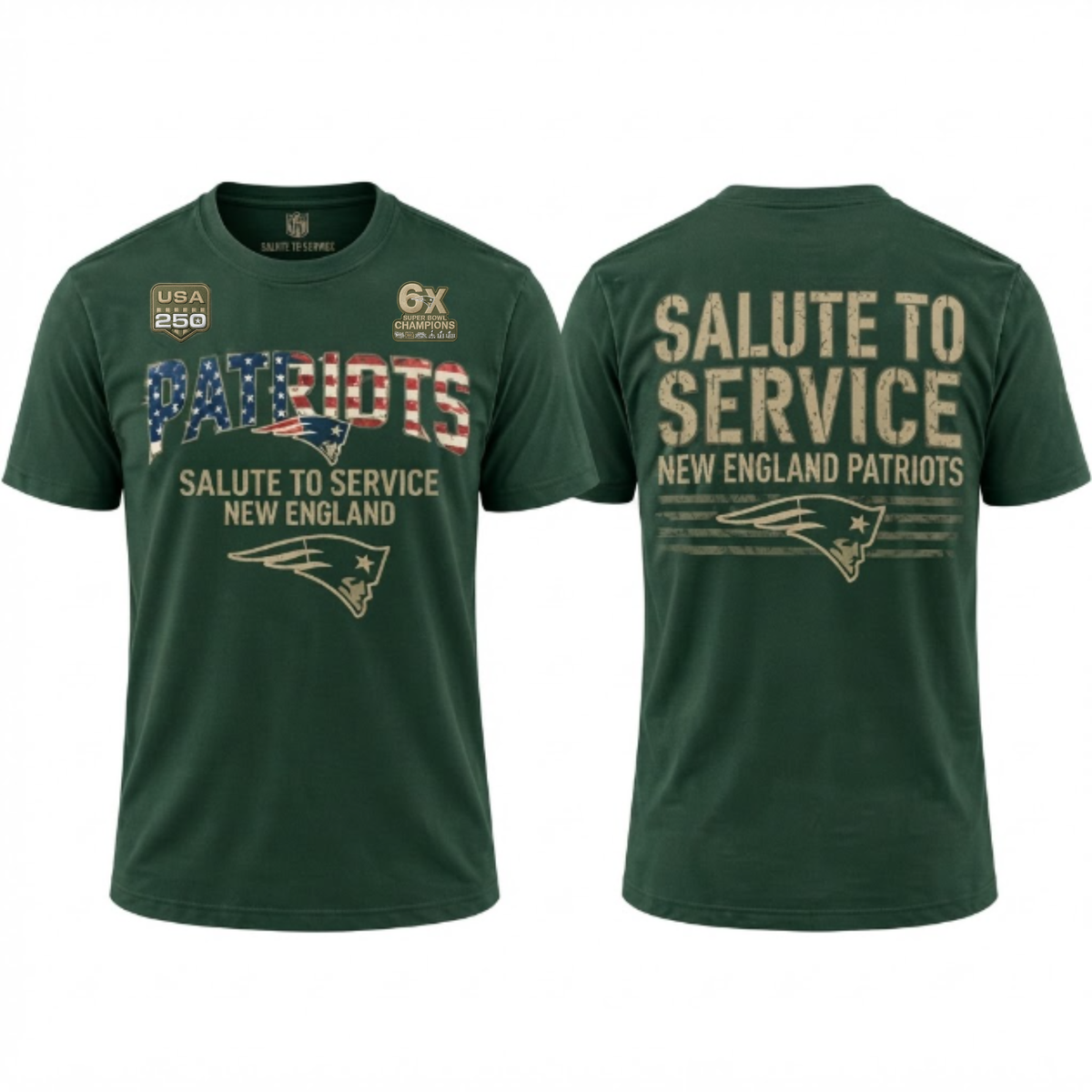 NE Salute To Service 2026 Edition T-Shirt - Printed