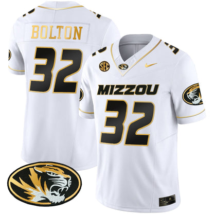 Missouri Tigers Gold Vapor Jersey - All Stitched