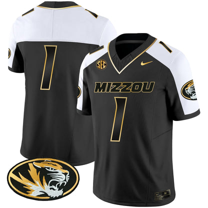 Missouri Tigers Gold Vapor Jersey - All Stitched
