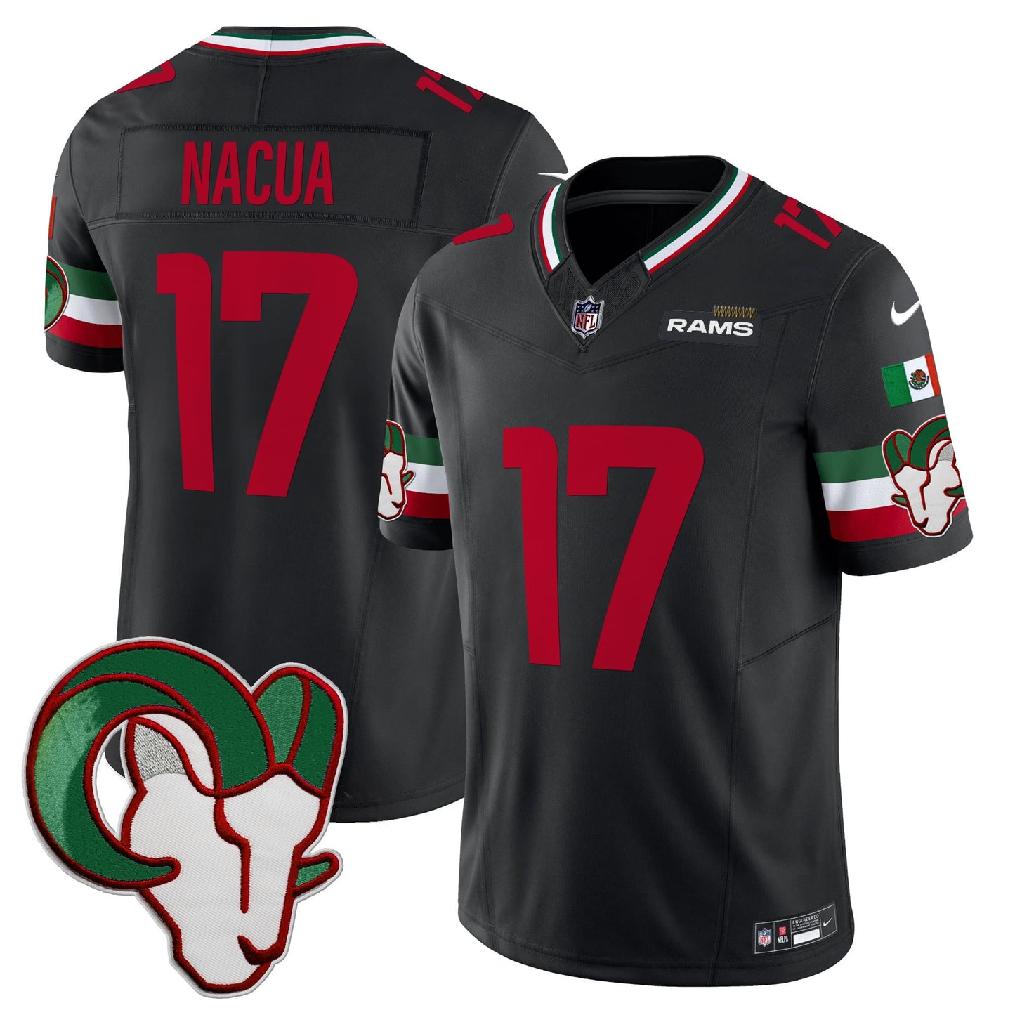 Los Angeles Rams Mexico Vapor Limited Jersey - All Stitched