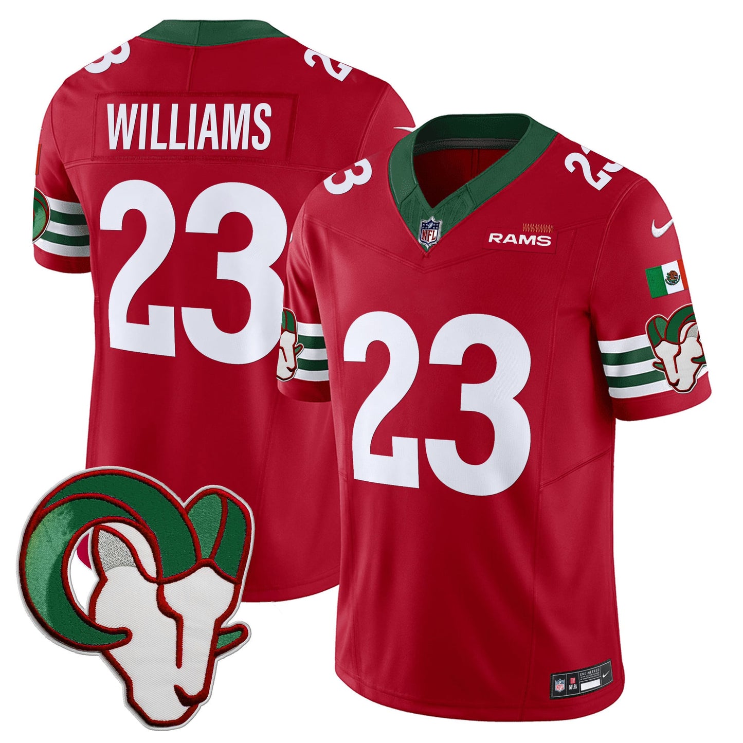 Los Angeles Rams Mexico Vapor Limited Jersey - All Stitched