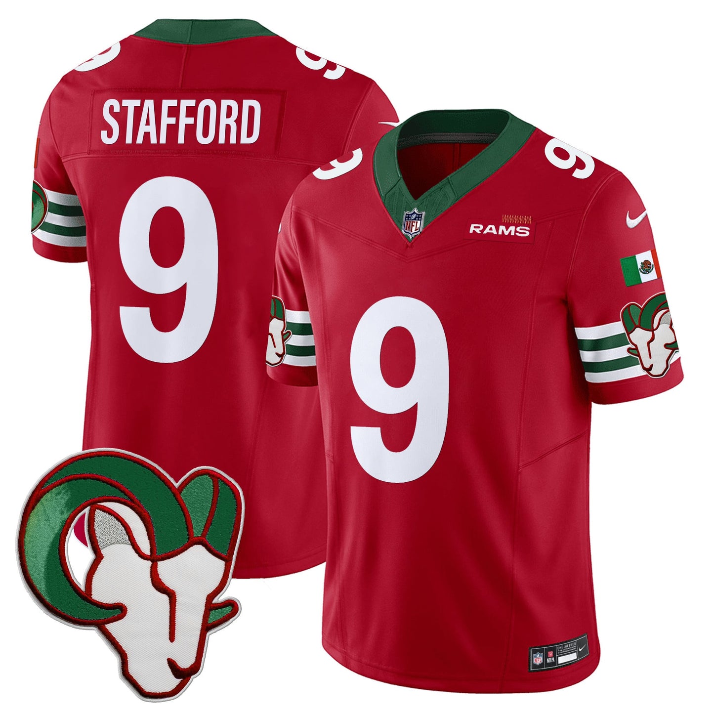 Los Angeles Rams Mexico Vapor Limited Jersey - All Stitched