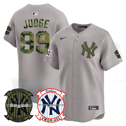 Men's New York Yankees Woodland USMC Alternate Vapor Premier Limited Jersey - All Stitched