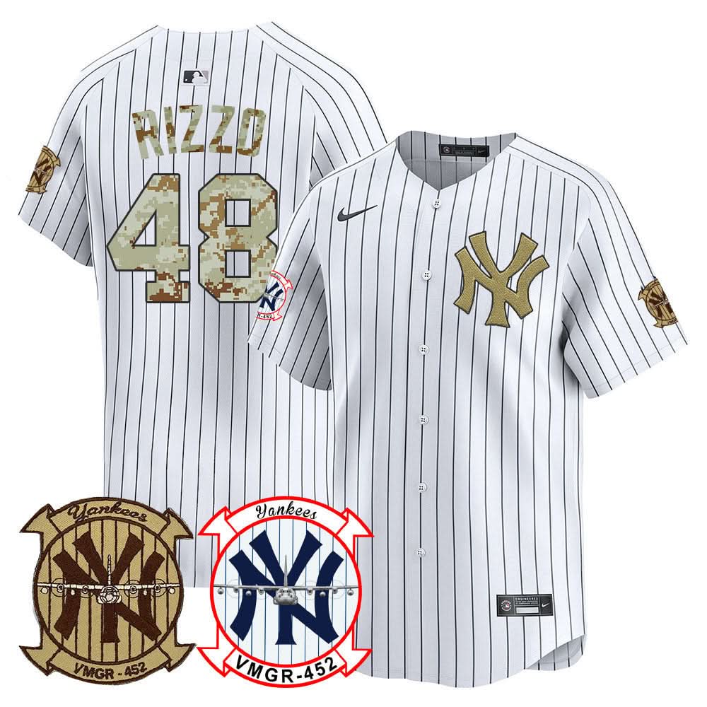 Men's New York Yankees Desert USMC Alternate Vapor Premier Limited Jersey - All Stitched