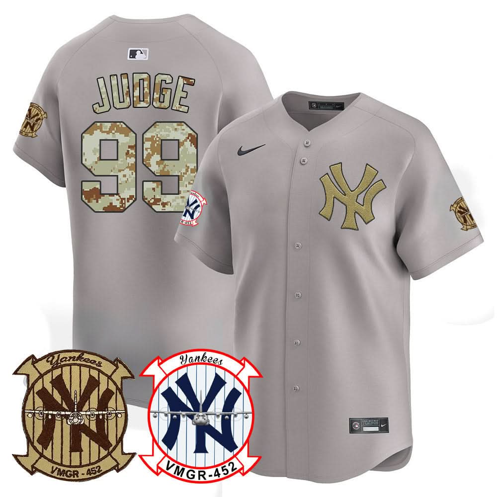 Men's New York Yankees Desert USMC Alternate Vapor Premier Limited Jersey - All Stitched