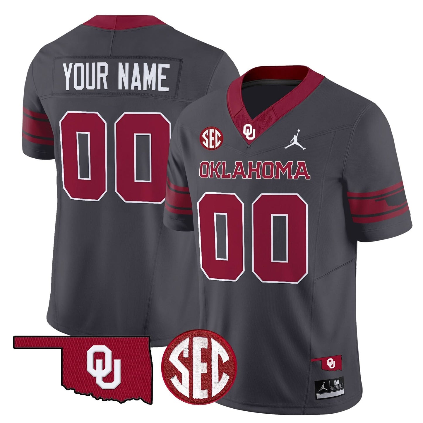 Oklahoma Sooners 2024 Vapor Limited Custom Jersey - SEC Patch - All Stitched