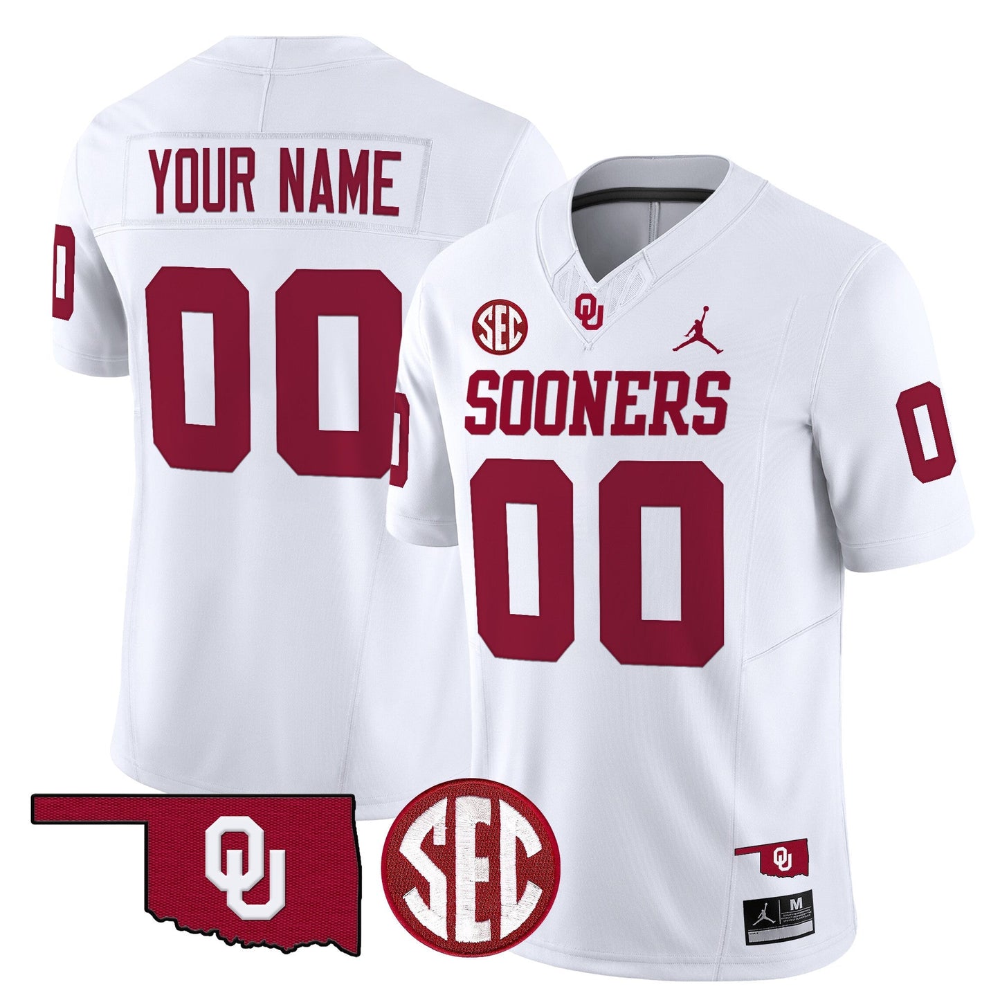 Oklahoma Sooners 2025 Vapor Limited Custom Jersey - All Stitched