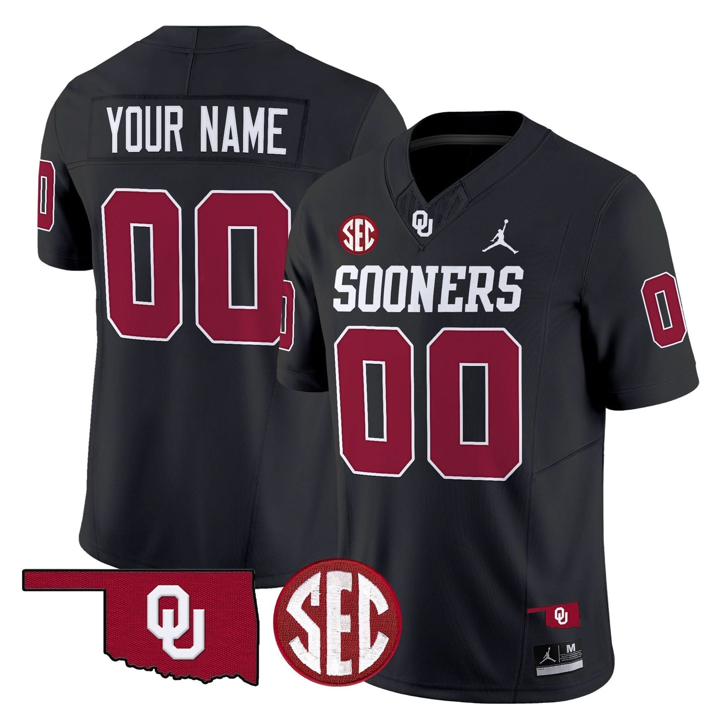 Oklahoma Sooners 2024 Vapor Limited Custom Jersey - SEC Patch - All Stitched