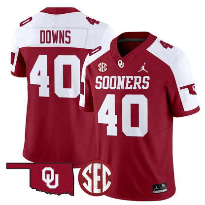 Oklahoma Sooners 2024 Vapor Limited Jersey - SEC Patch - All Stitched