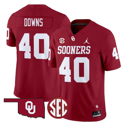 Oklahoma Sooners 2024 Vapor Limited Jersey - SEC Patch - All Stitched