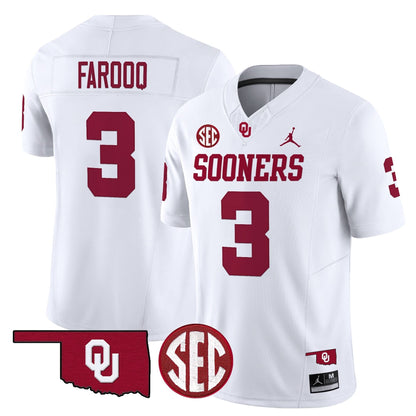 Oklahoma Sooners 2024 Vapor Limited Jersey - SEC Patch - All Stitched