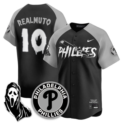 Men's Philadelphia Phillies "Scream Ghostface" Jersey - Stitched