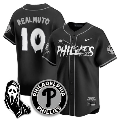 Men's Philadelphia Phillies "Scream Ghostface" Jersey - Stitched