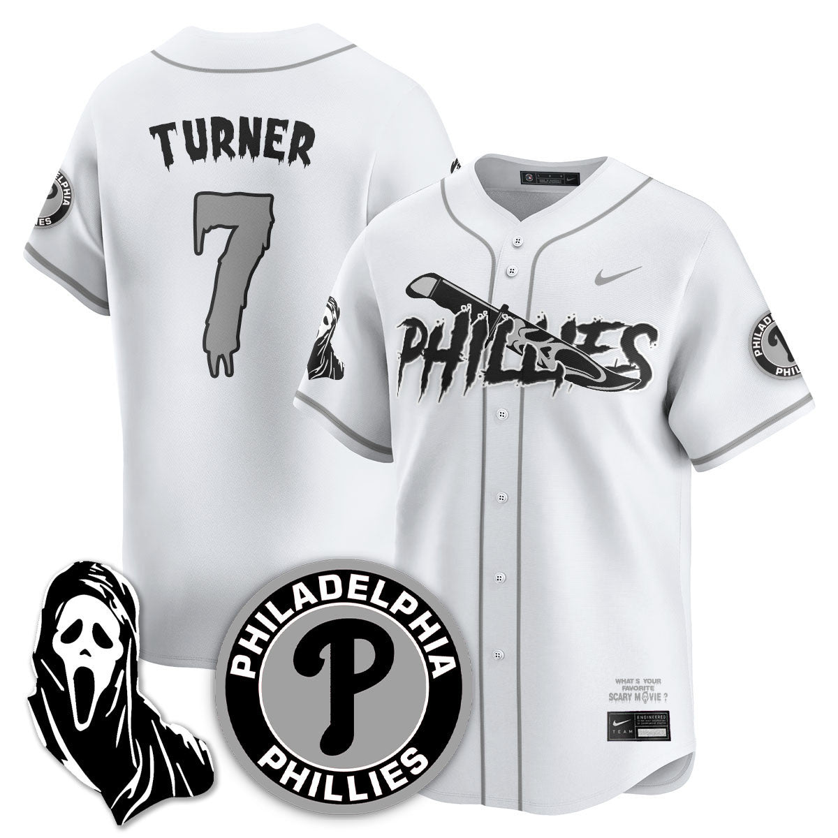 PHI "Scream Ghostface" Jersey - Stitched