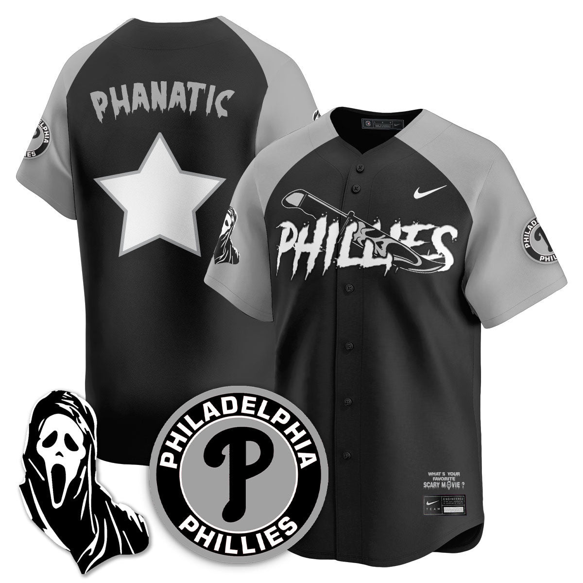 PHI "Scream Ghostface" Jersey - Stitched