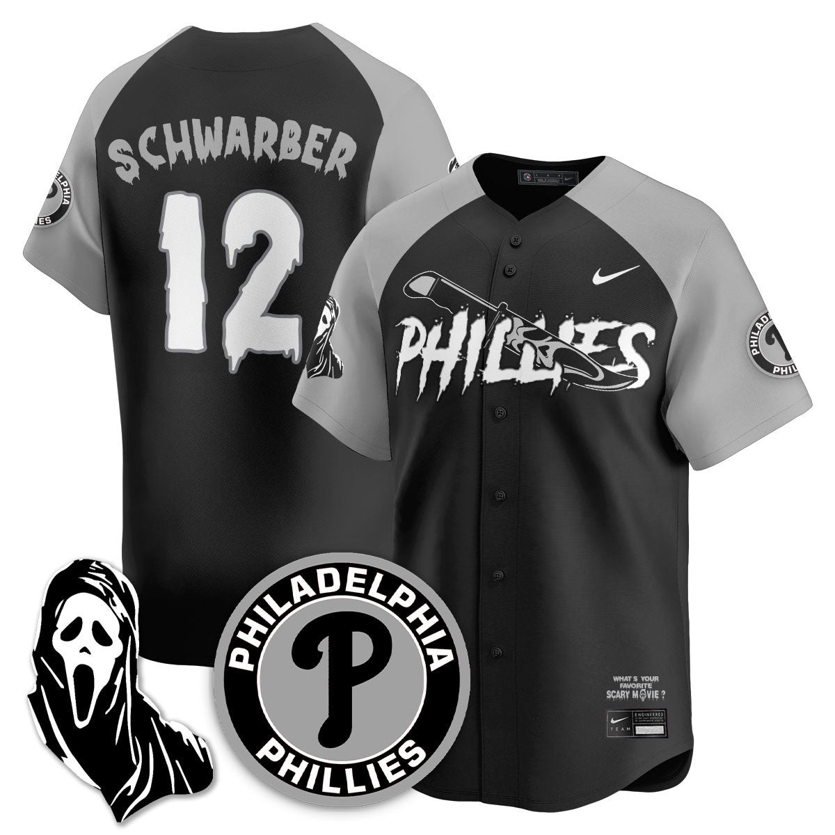 PHI "Scream Ghostface" Jersey - Stitched