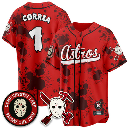 HOU "Friday the 13th" Jersey - All Stitched