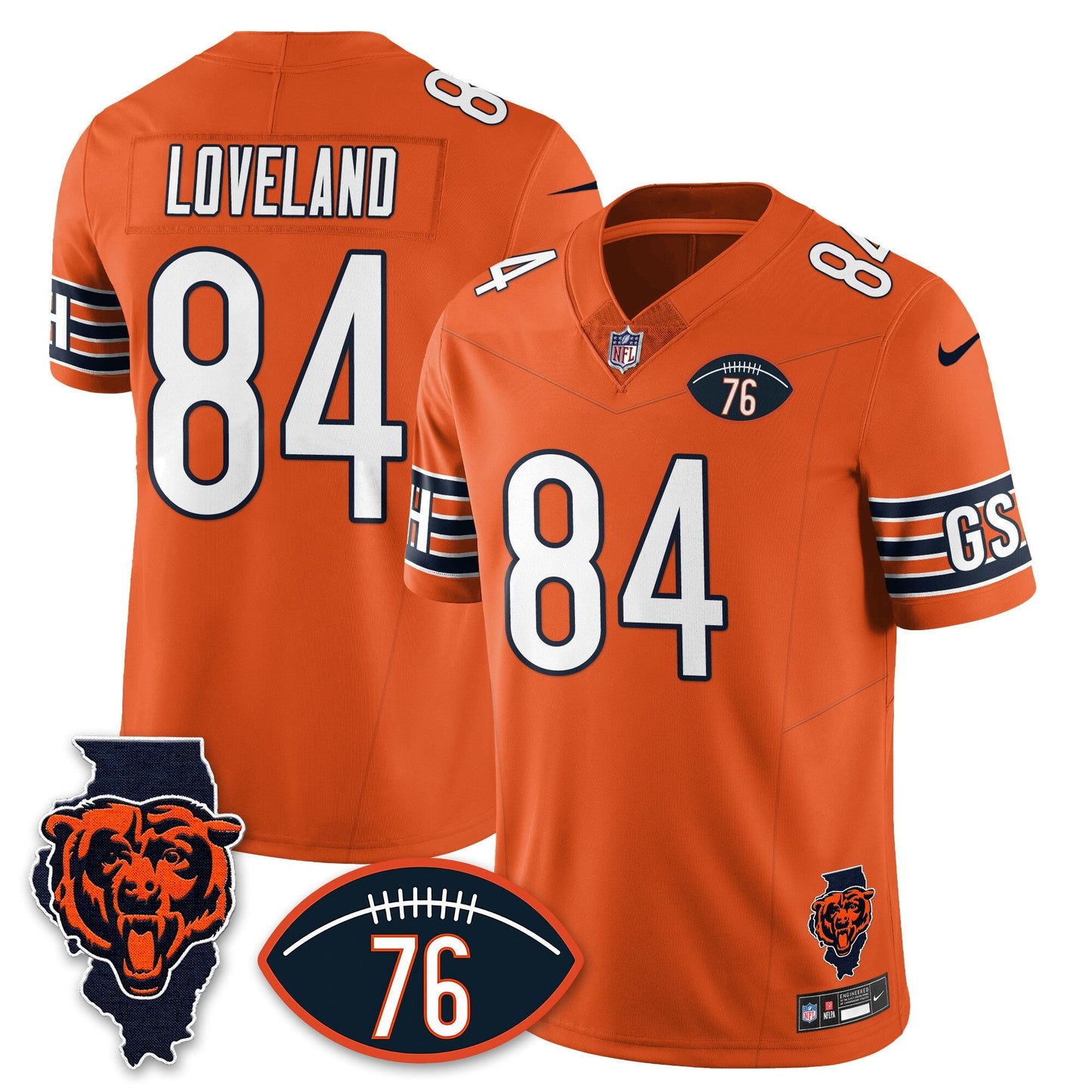 CHI Honor Steve McMichael Jersey - All Stitched