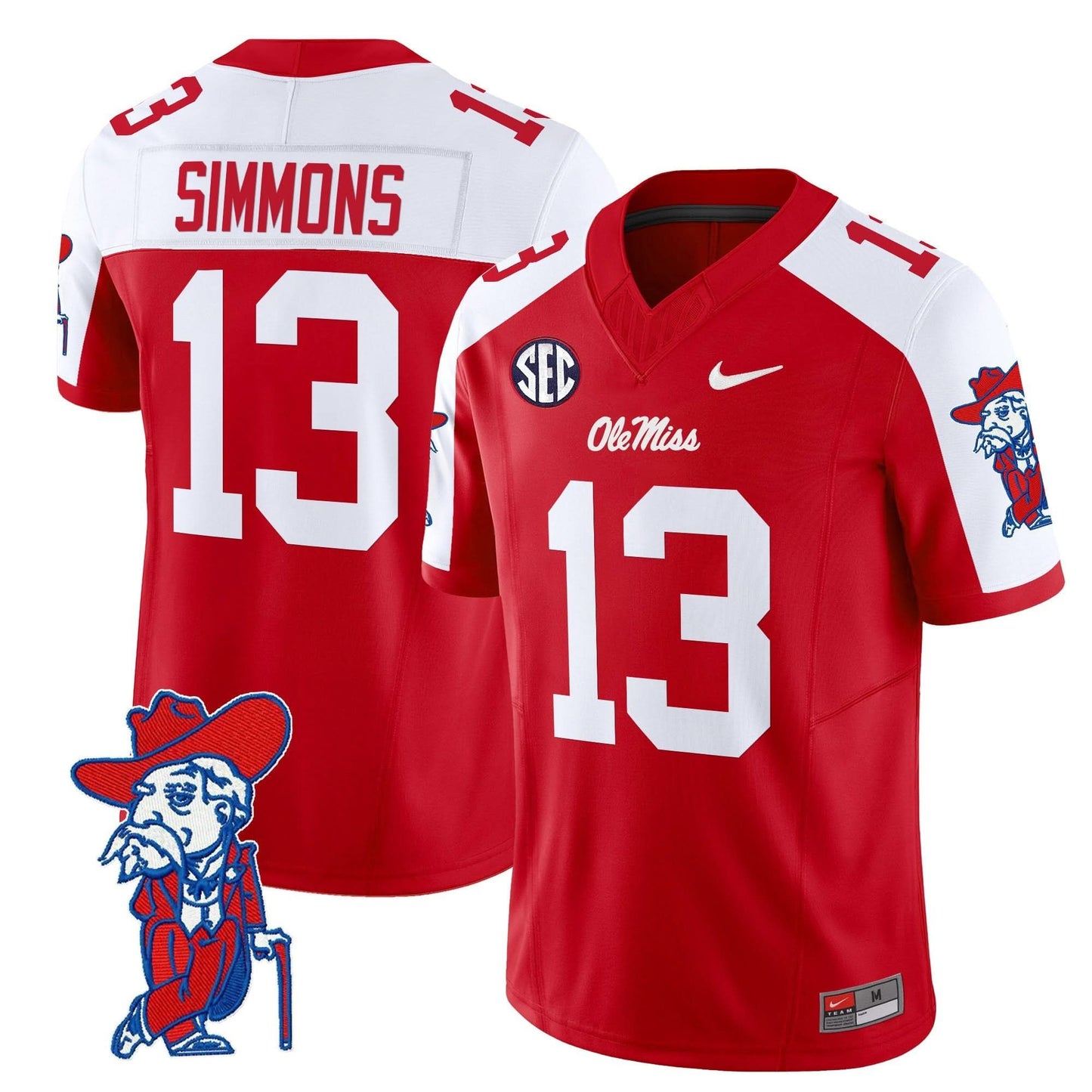 Men's Ole Miss Rebels 2025 Vapor Limited Jersey V2 - All Stitched