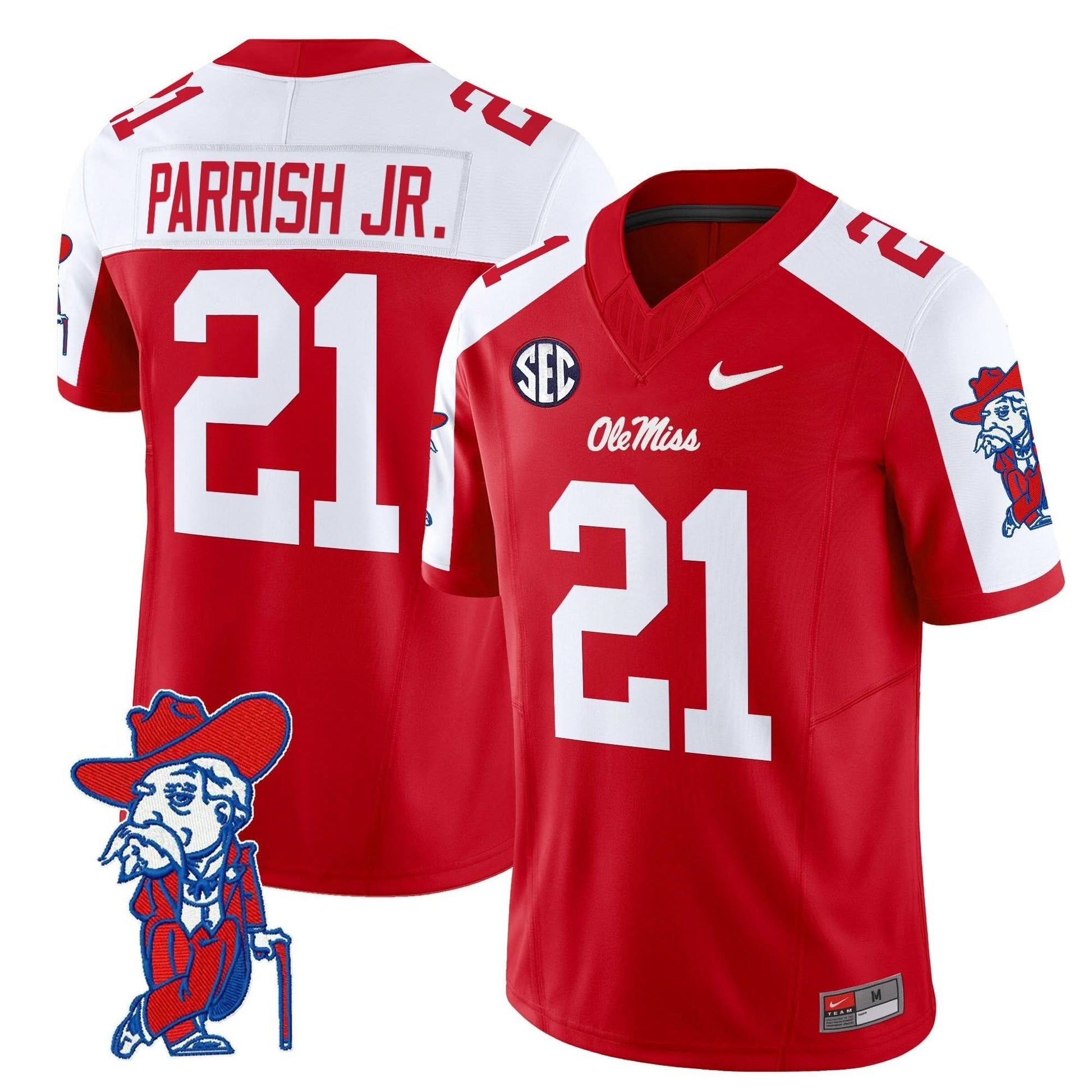 Men's Ole Miss Rebels 2025 Vapor Limited Jersey V2 - All Stitched