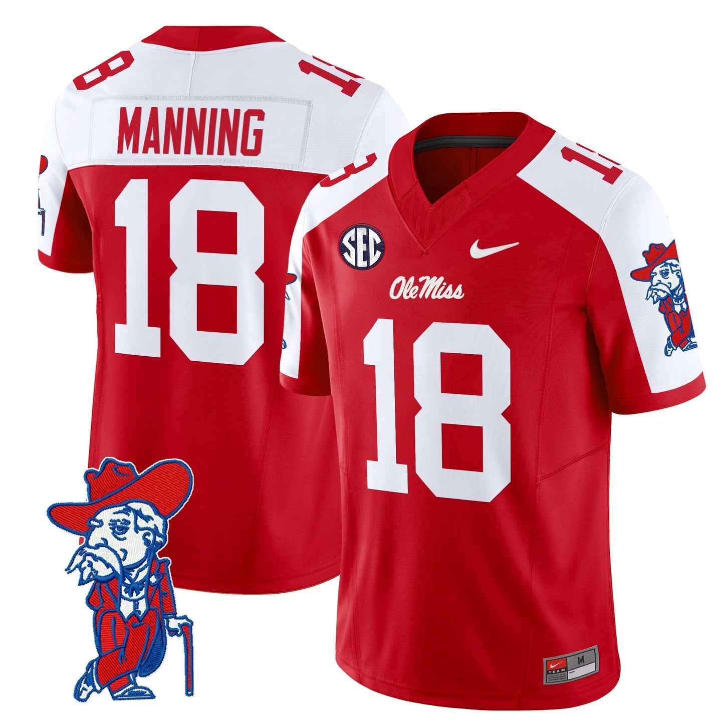 Men's Ole Miss Rebels 2025 Vapor Limited Jersey V2 - All Stitched