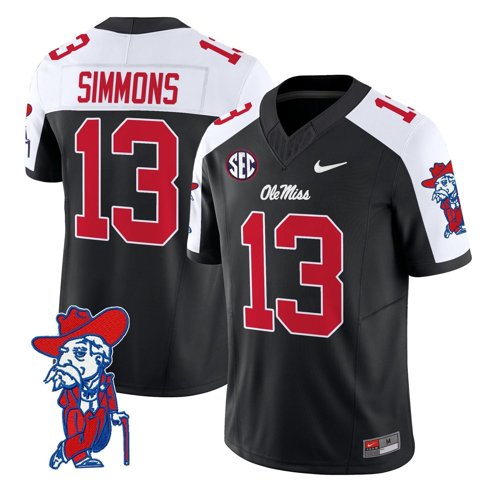 Men's Ole Miss Rebels 2025 Vapor Limited Jersey V2 - All Stitched