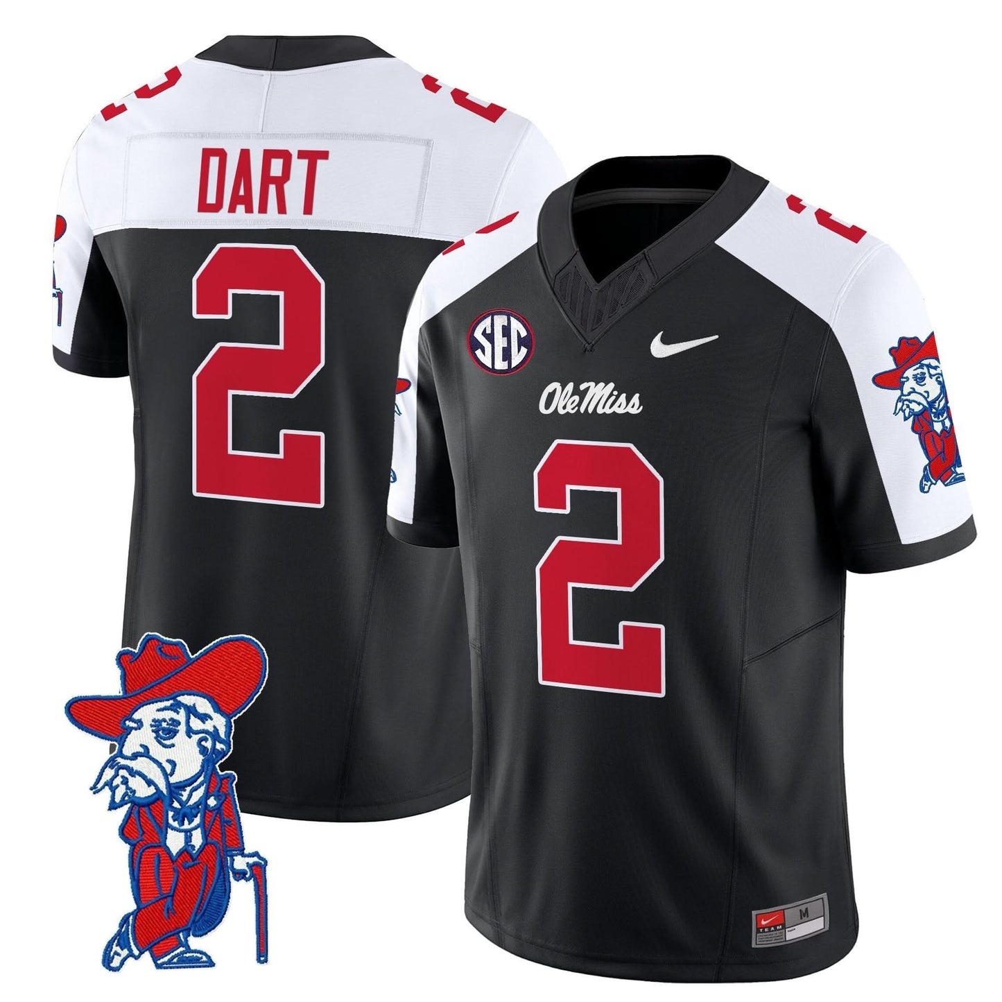Men's Ole Miss Rebels 2025 Vapor Limited Jersey V2 - All Stitched