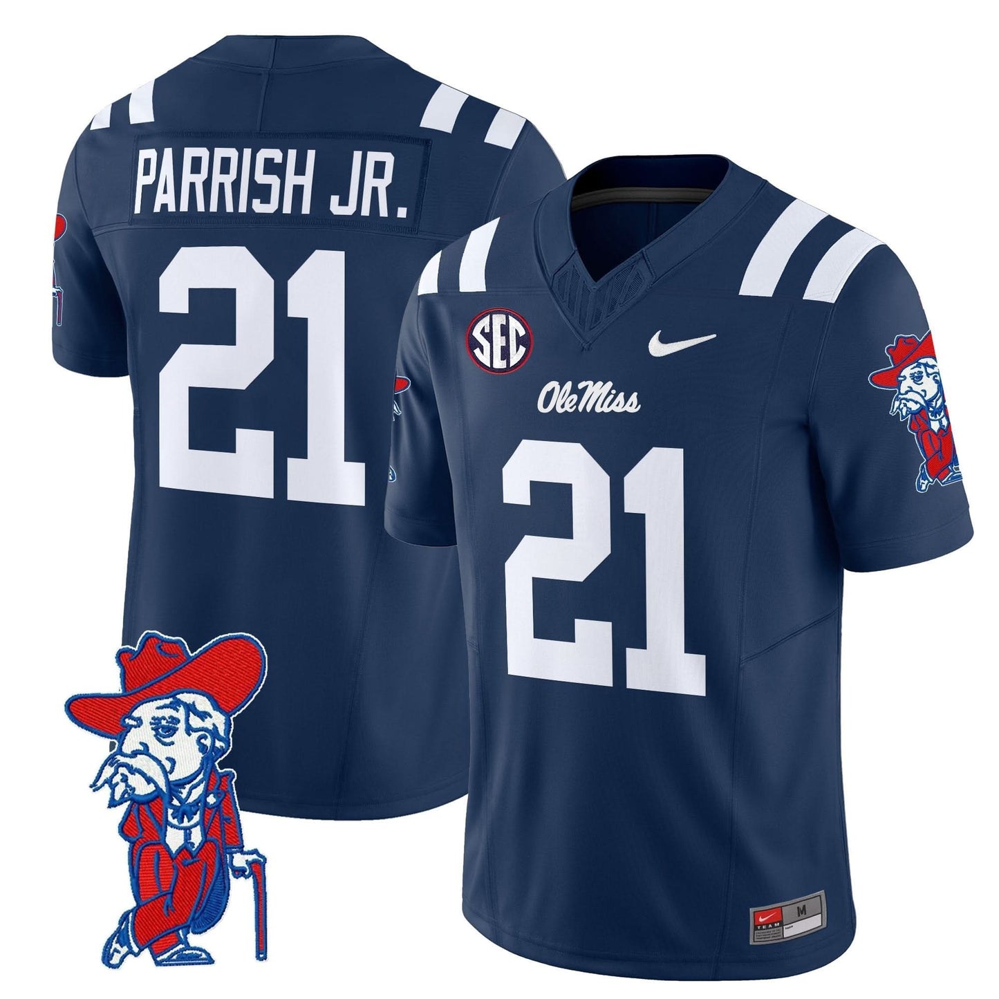 Men's Ole Miss Rebels 2025 Vapor Limited Jersey V2 - All Stitched
