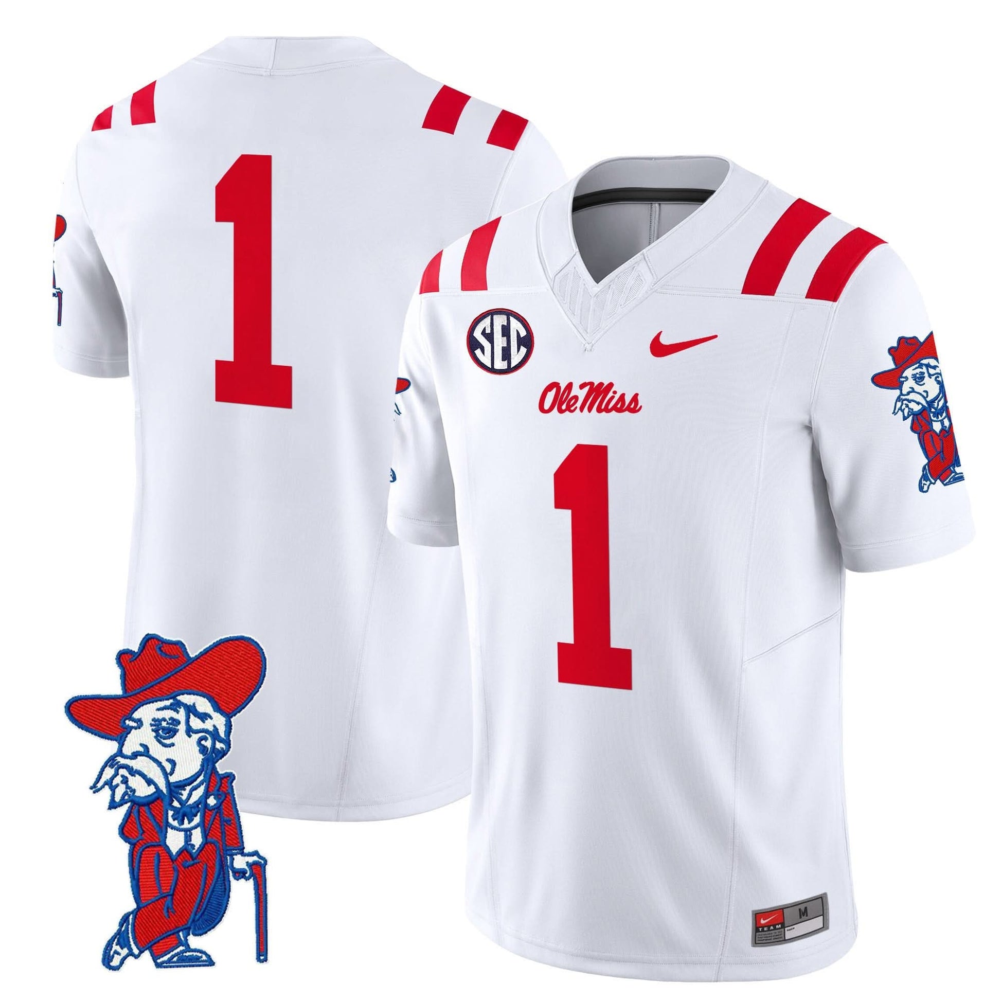 Men's Ole Miss Rebels 2025 Vapor Limited Jersey V2 - All Stitched