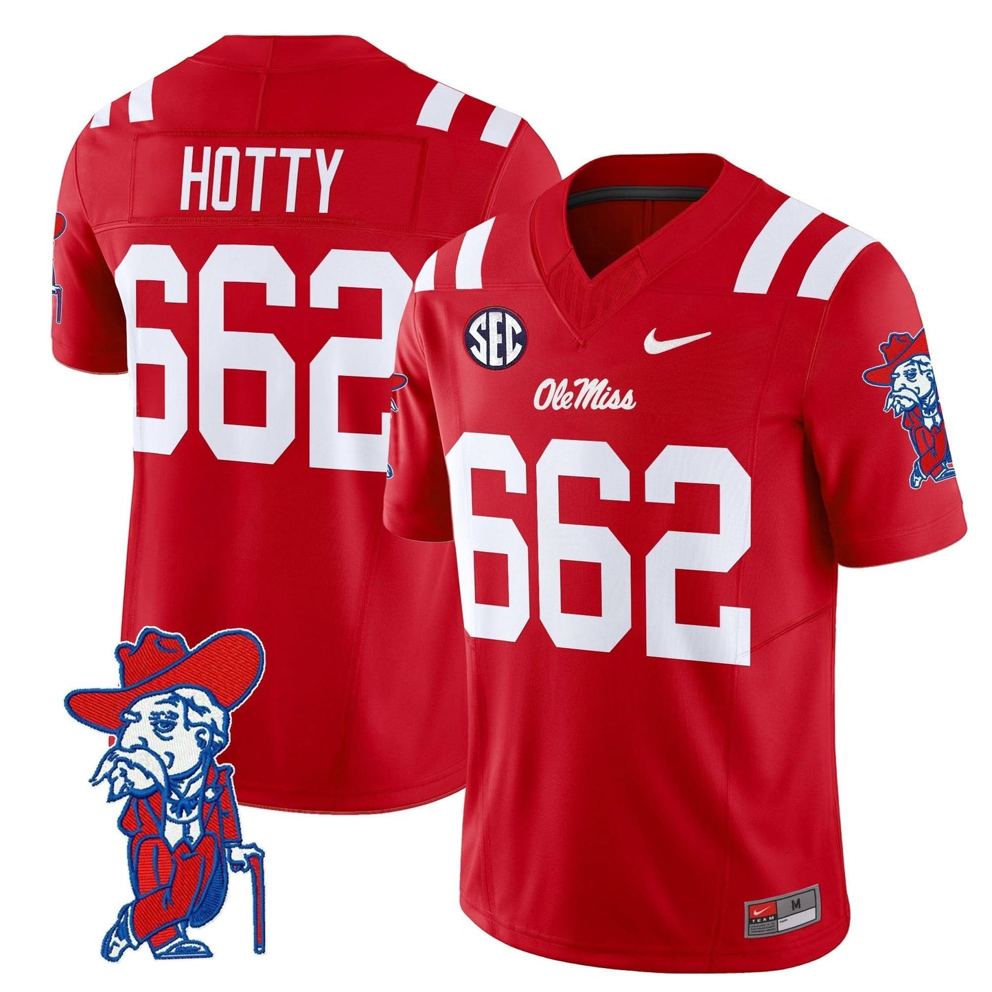 Men's Ole Miss Rebels 2025 Vapor Limited Jersey V2 - All Stitched