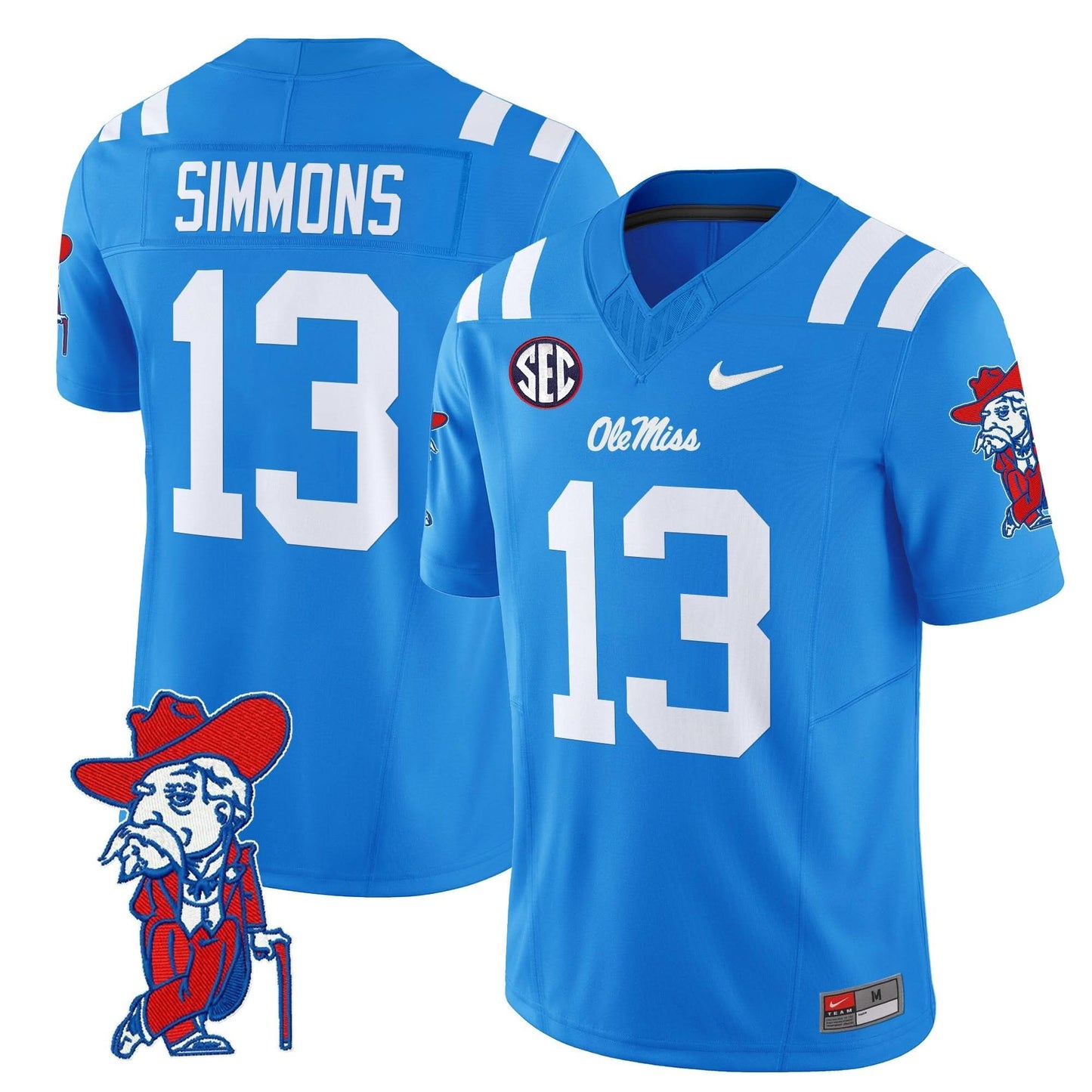 Men's Ole Miss Rebels 2025 Vapor Limited Jersey V2 - All Stitched