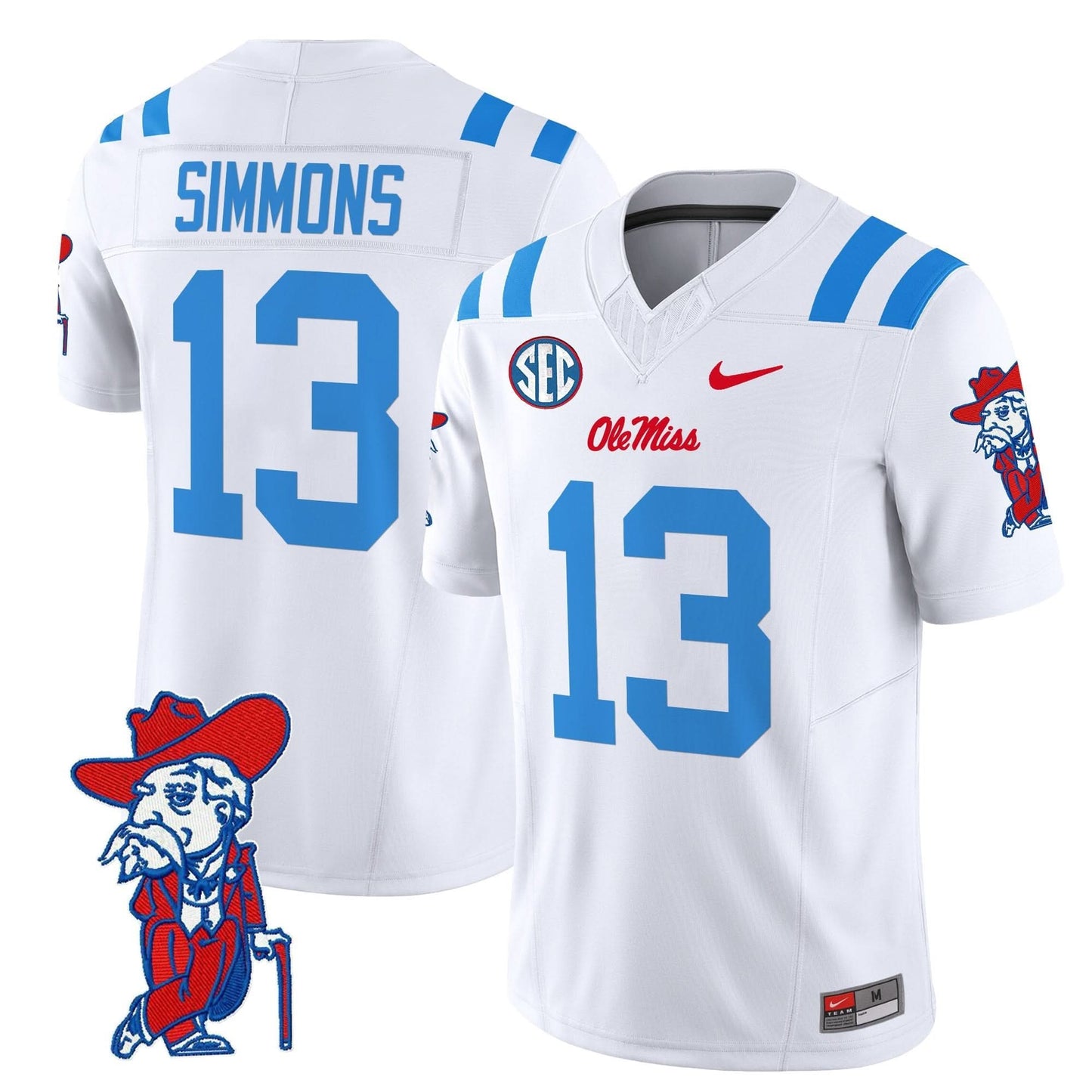 Men's Ole Miss Rebels 2025 Vapor Limited Jersey V2 - All Stitched