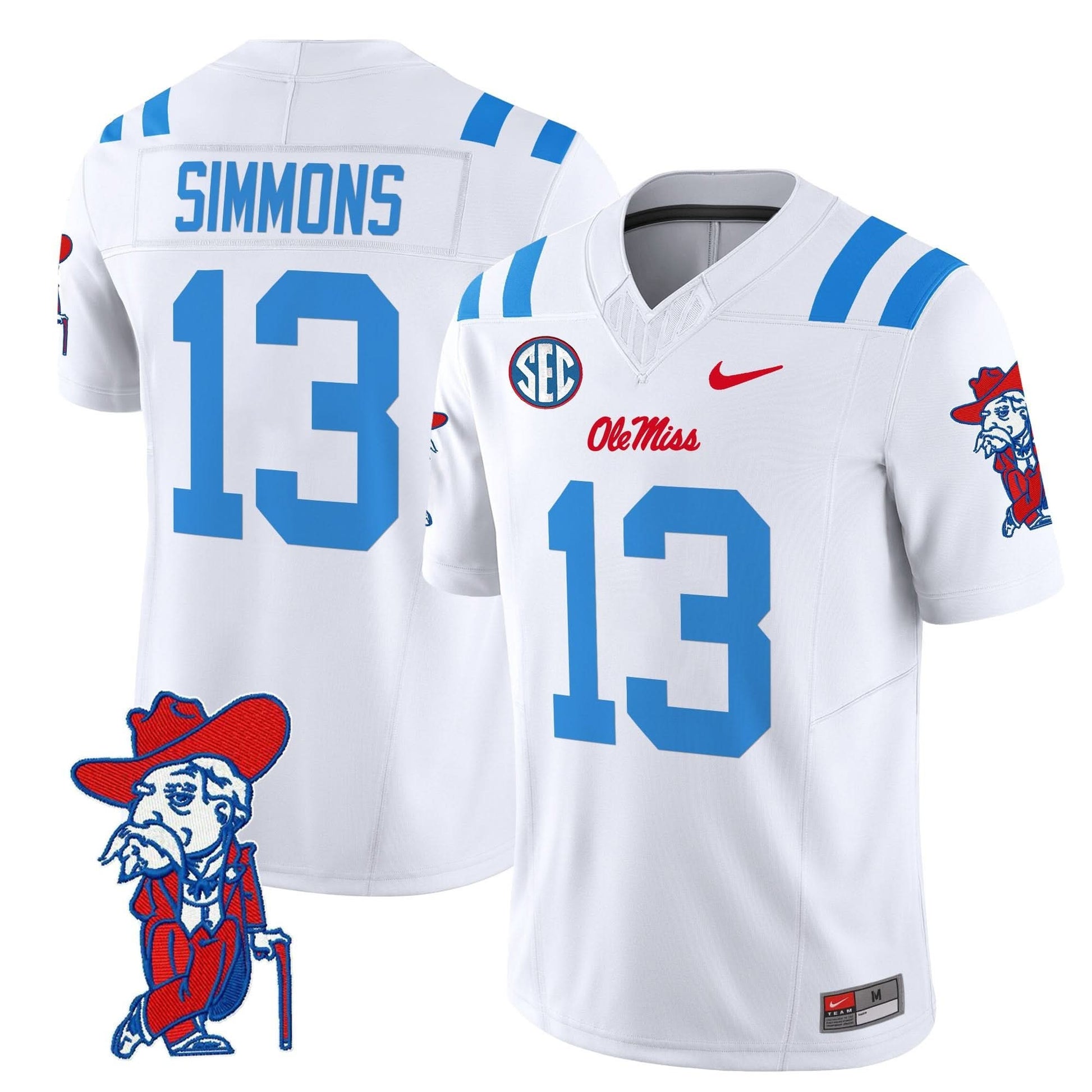 Men's Ole Miss Rebels 2025 Vapor Limited Jersey V2 - All Stitched