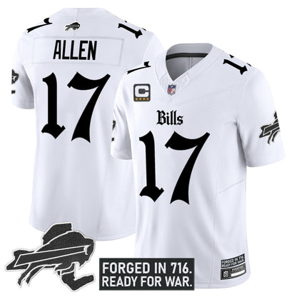 Men's Buffalo Bills 'Gothic Cold Front Edition' Vapor Limited Jersey - All Stitched