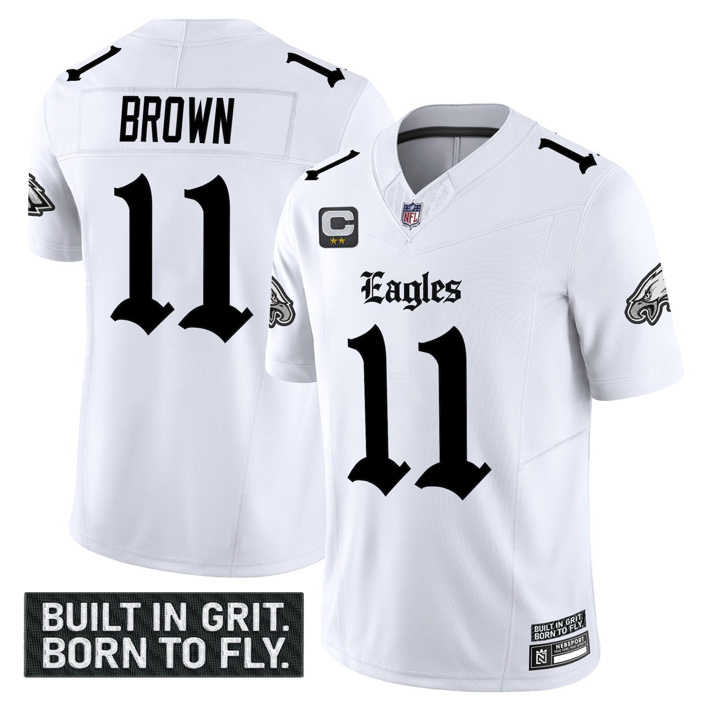 Men's Philadelphia Eagles 'Gothic Philly Edition' Vapor Limited Jersey V2 - All Stitched