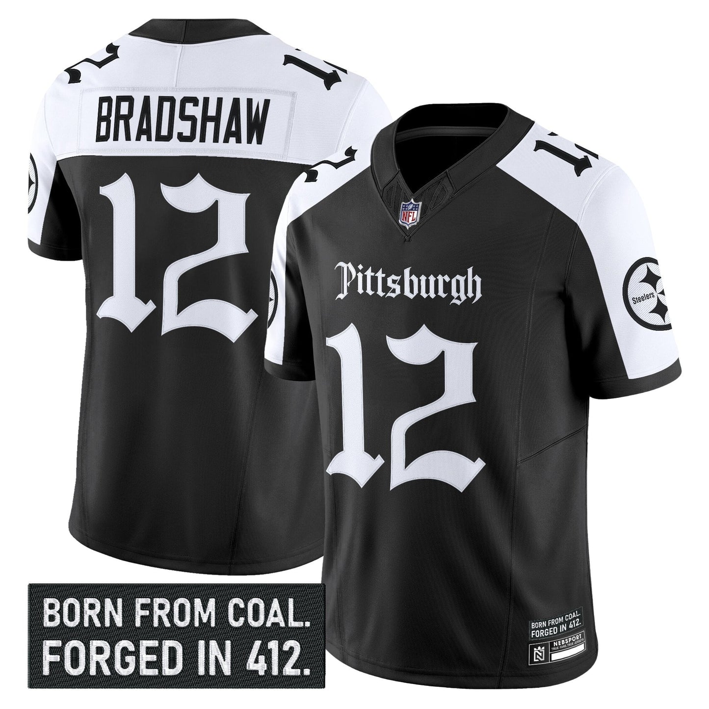 Men's Pittsburgh Steelers 'Gothic Steel City Edition' Vapor Limited Jersey - All Stitched