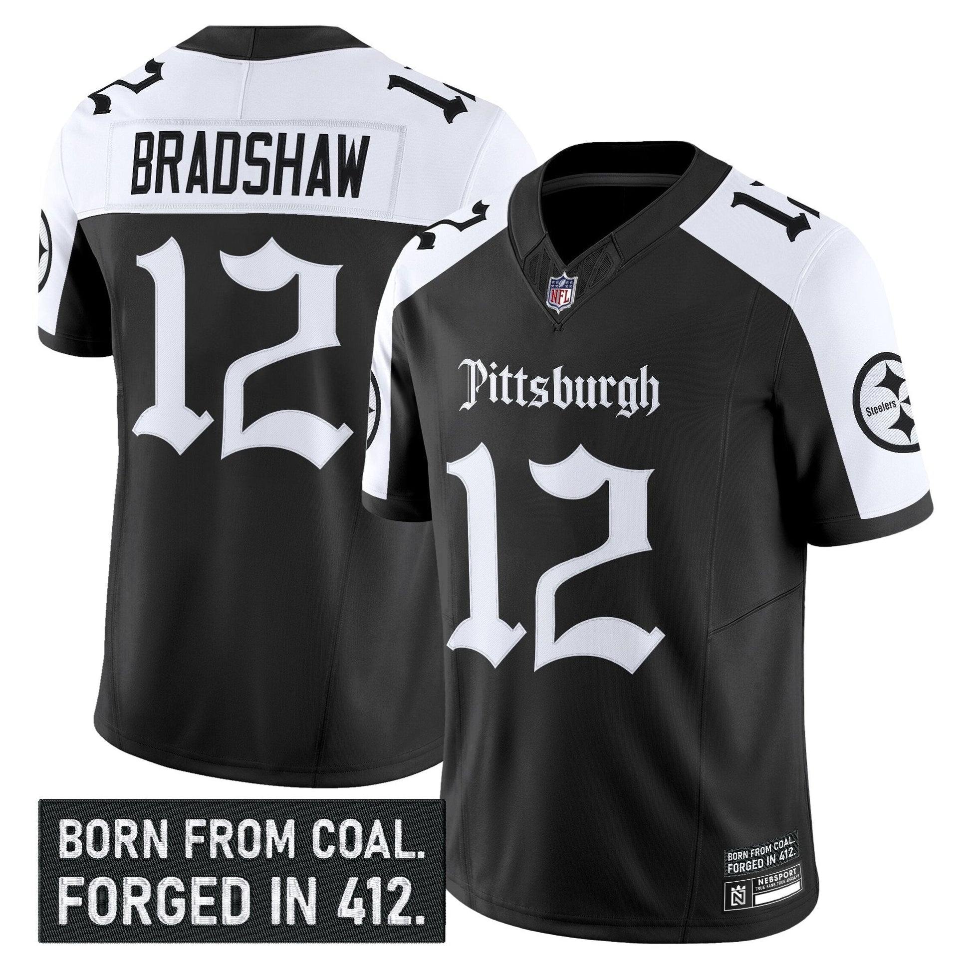 Men's Pittsburgh Steelers 'Gothic Steel City Edition' Vapor Limited Jersey - All Stitched