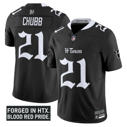 Men's Houston Texans 'Gothic Lone Star Shadows Edition' Vapor Limited Jersey - All Stitched