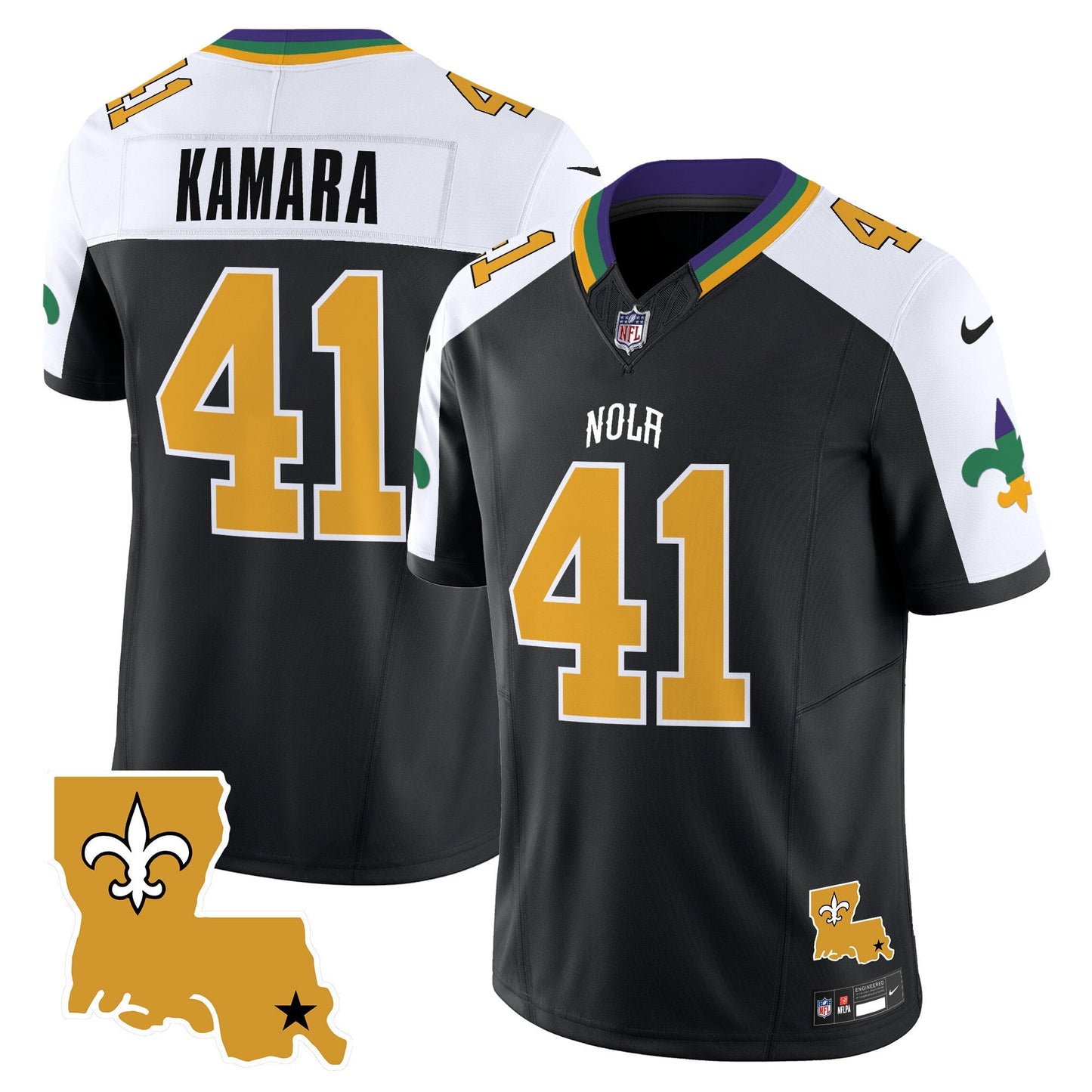 Men's Saints 2025 New Orleans City Vapor Limited Jersey - All Stitched