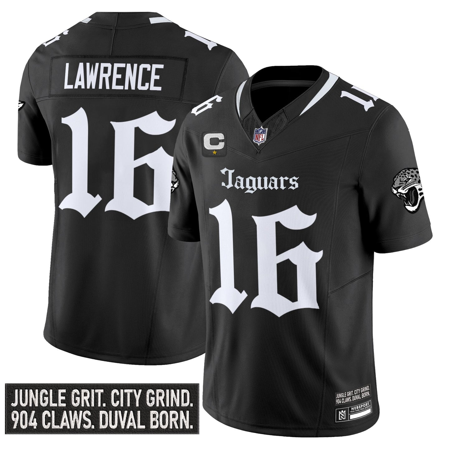Men's Jacksonville Jaguars 'Gothic Duvall Shadows Edition' Vapor Jersey - All Stitched