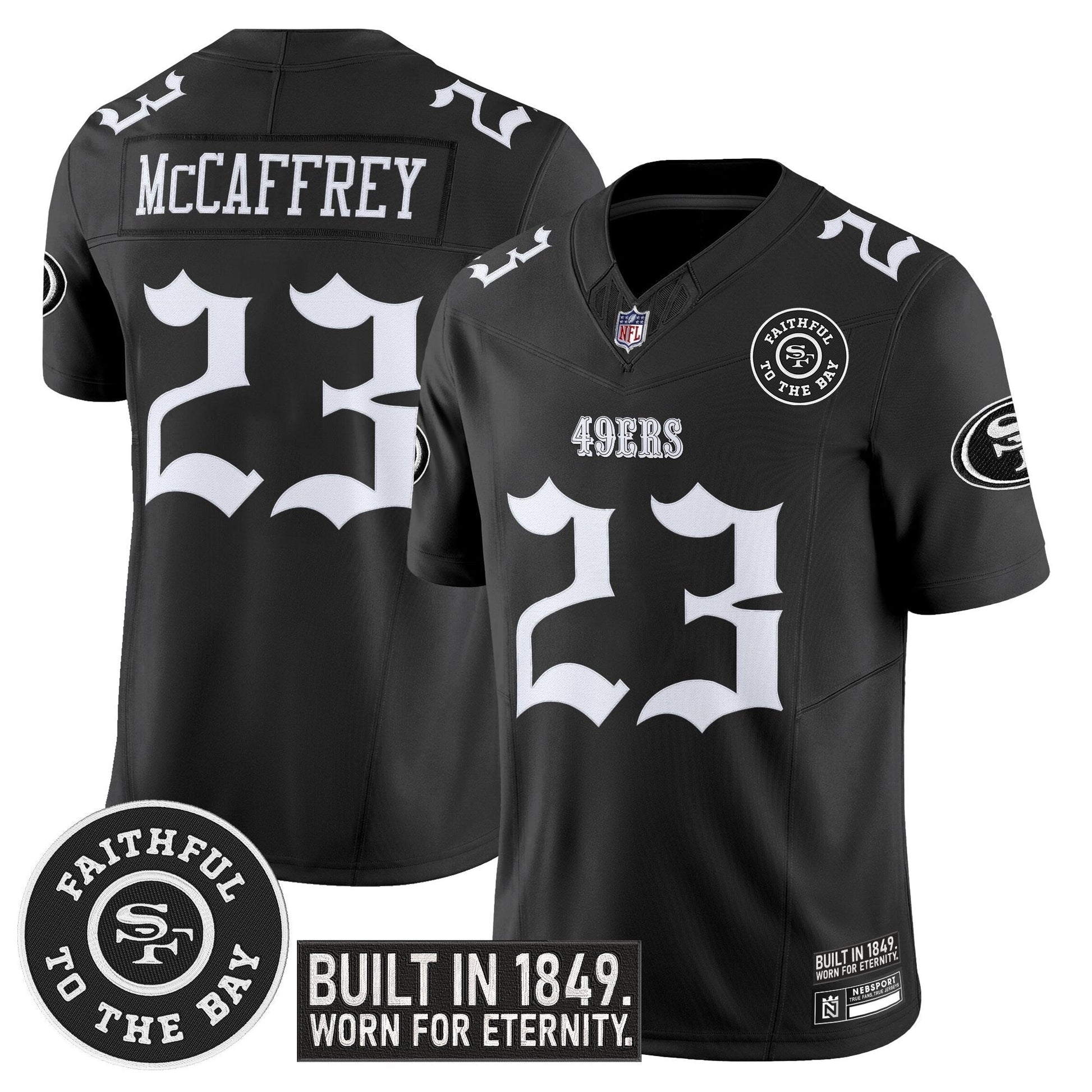 Men's San Francisco 49ers 'Fog City Gothic Edition' Vapor Limited Jersey - All Stitched