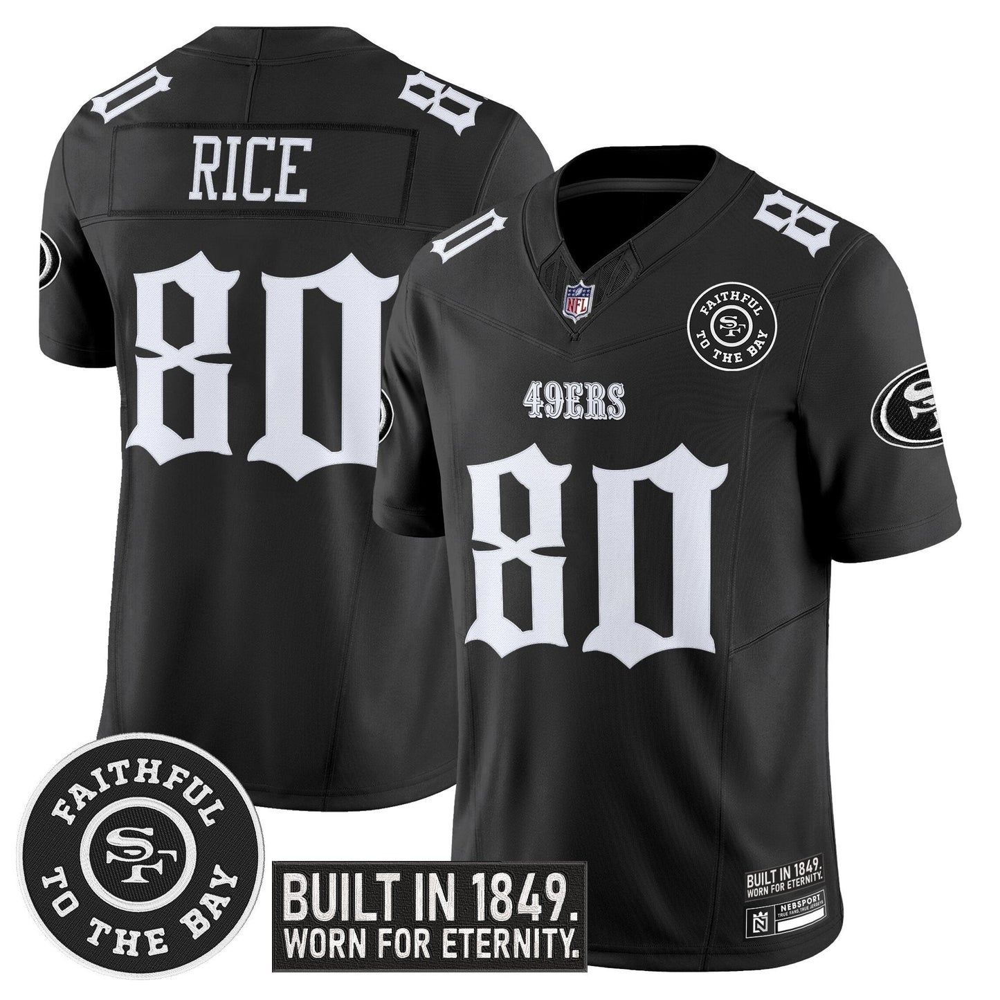 Men's San Francisco 49ers 'Fog City Gothic Edition' Vapor Limited Jersey - All Stitched