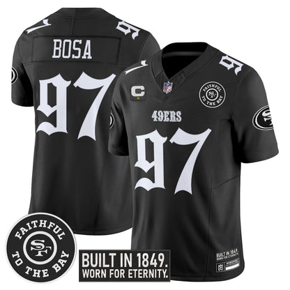 Men's San Francisco 49ers 'Fog City Gothic Edition' Vapor Limited Jersey - All Stitched