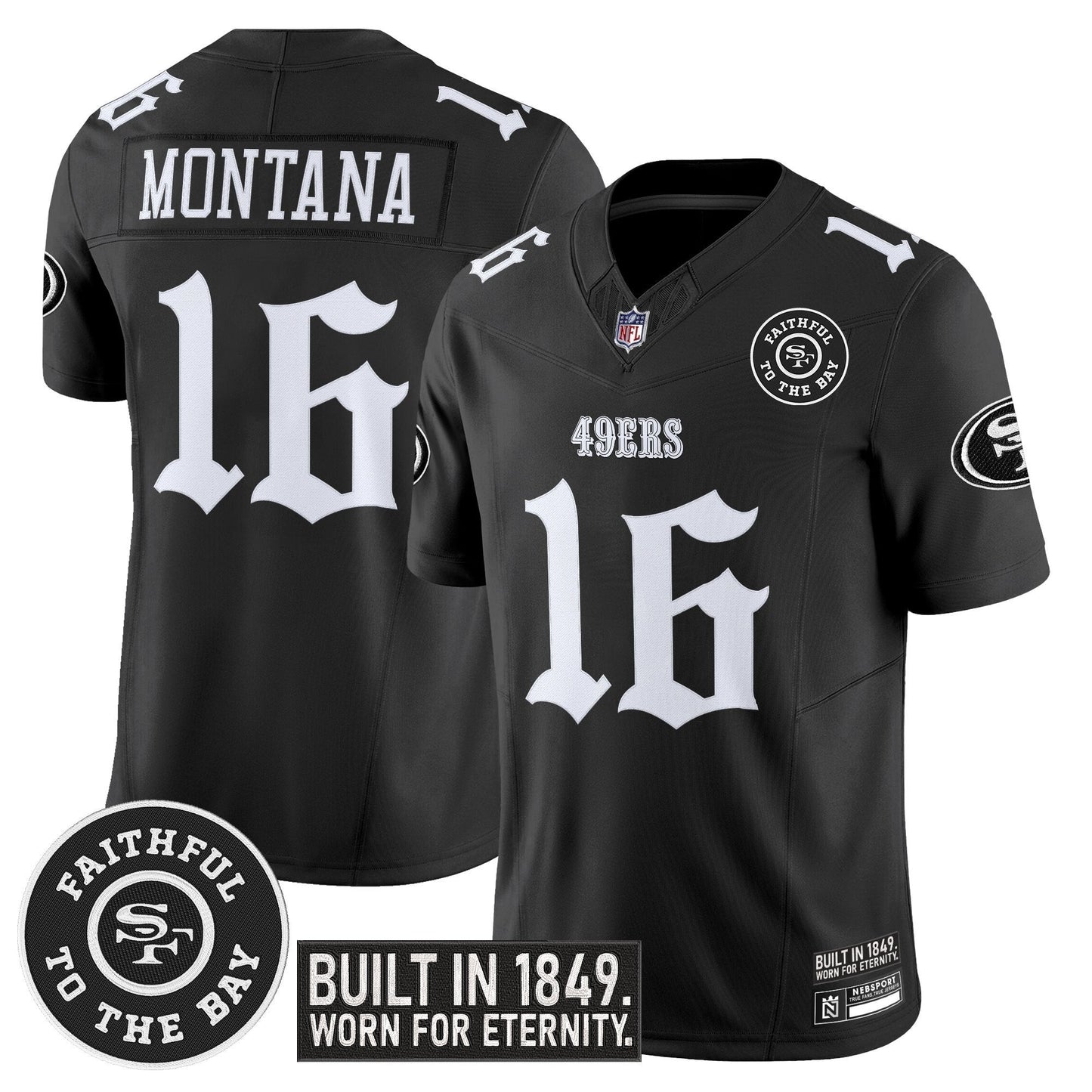 Men's San Francisco 49ers 'Fog City Gothic Edition' Vapor Limited Jersey - All Stitched